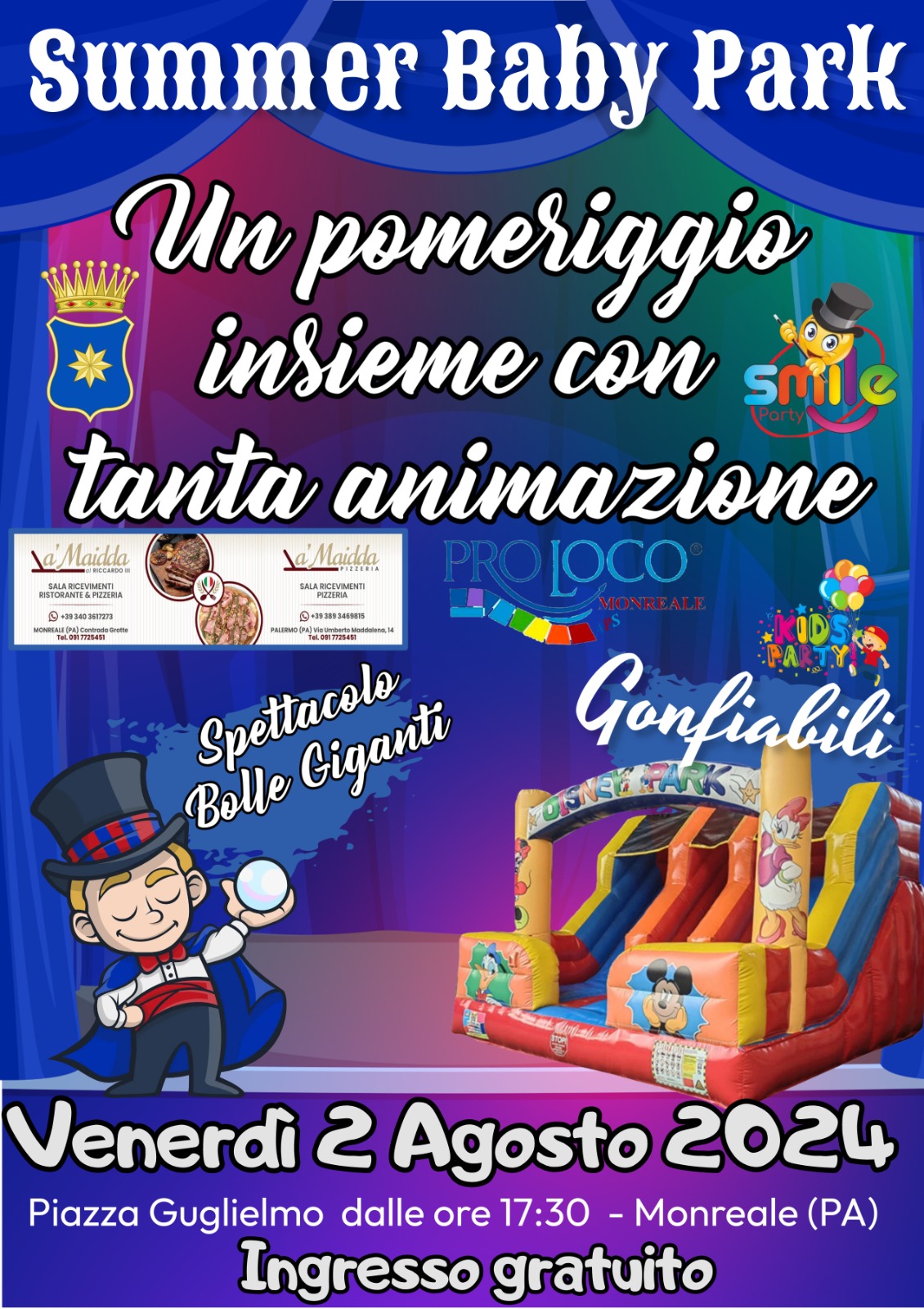 Grande Evento per Bambini: Bimbolandia in Piazza Guglielmo a Monreale