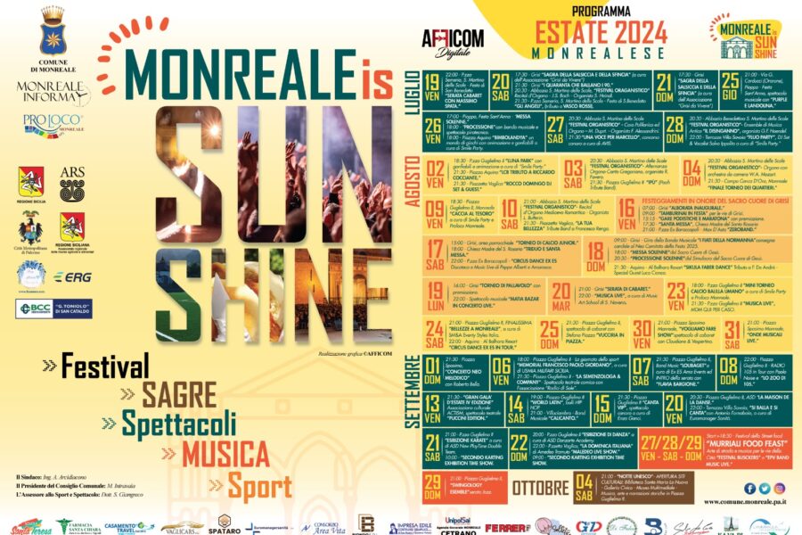 Al via all’Estate Monrealese 2024: quattro mesi di eventi dal centro alle frazioni per valorizzare tutto il territorio