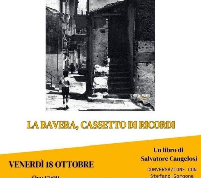 Venerdì pomeriggio al Santa Caterina si presenta il nuovo libro  “Infanzia alla Bavera” di Salvatore Cangelosi