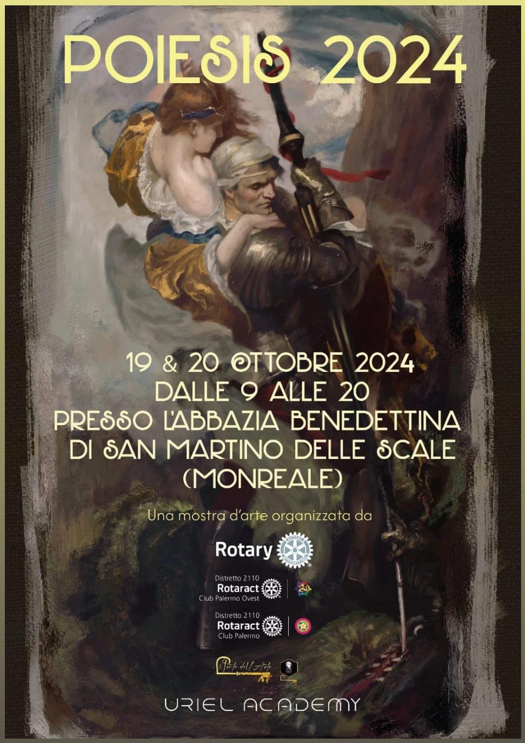 Prende il via all’Abbazia di San Martino delle Scale la seconda edizione di Poiesis – mostra d’arte contemporanea