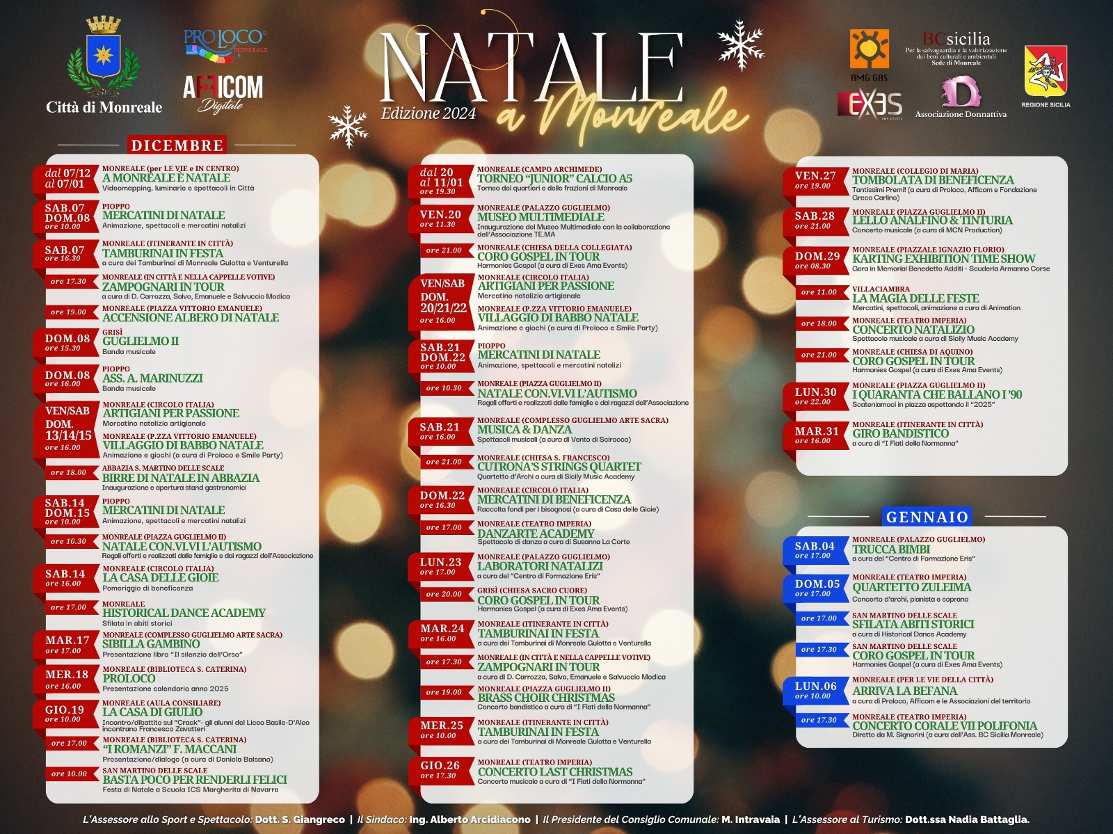 A Monreale è Natale: Da domani si parte con spettacoli e videommapping